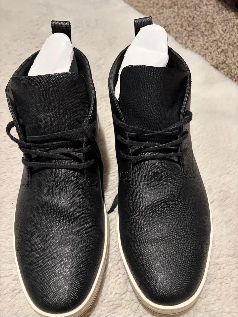 Men's Black Casual Lace-Up Calvin Klein Sneakers